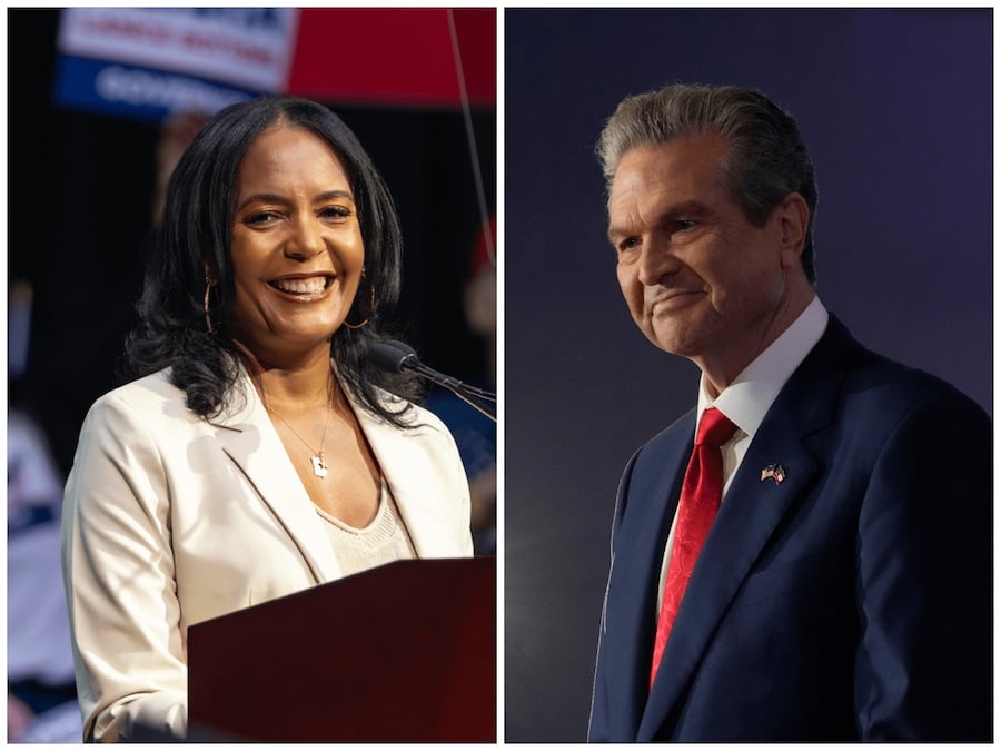 Keisha Lance Bottoms and Rick Jackson make their bid to become the state's next governor. (Ben Hendren/Bloomberg via Getty Images; Brynn Anderson/Associated Press)